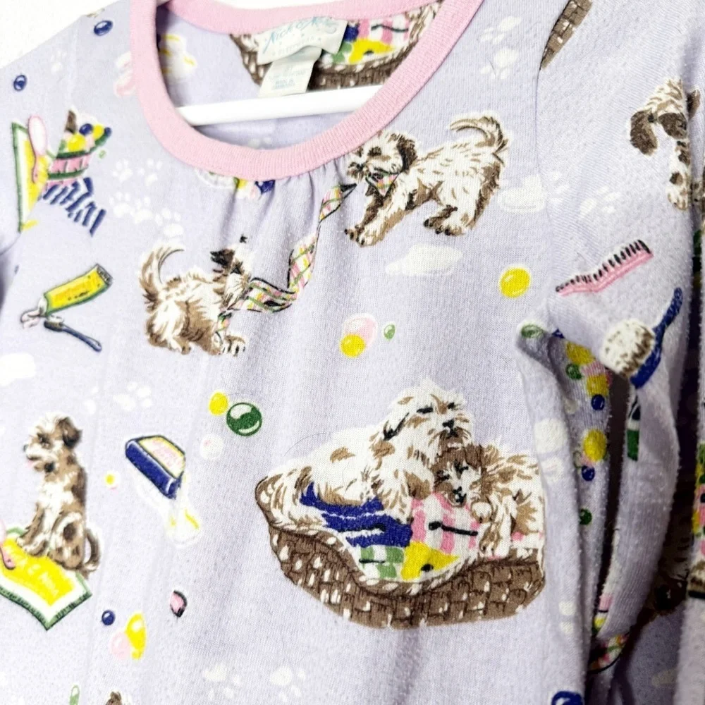 Nick and Nora Puppy Dog Sleep Ruffle Top